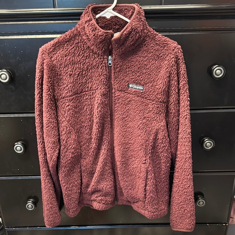 Columbia Maroon Sherpa Jacket